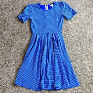 LuLaRoe Striped Dress Blue Size S